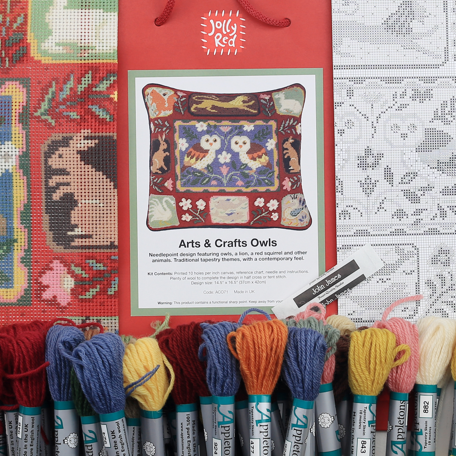 Jolly Red KitC-Arts & Crafts Owls 2025