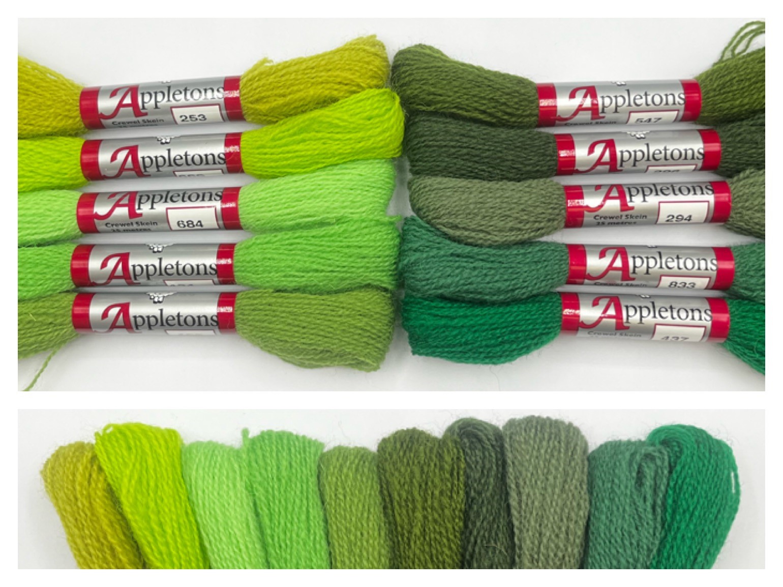 Greens Crewel 2 Ply Range